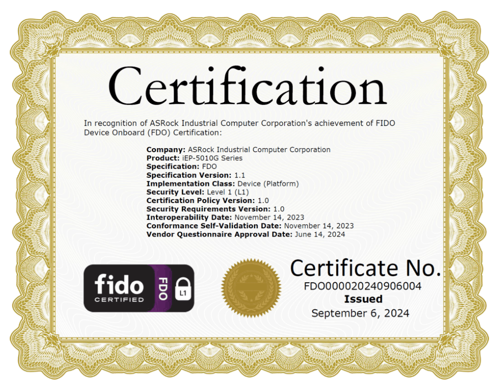 FIDO Device Onboard
