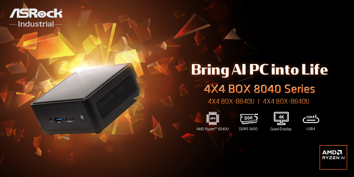 ASRock Industrial launches 4X4 BOX Mini-PC with Ryzen 7000U (Zen3