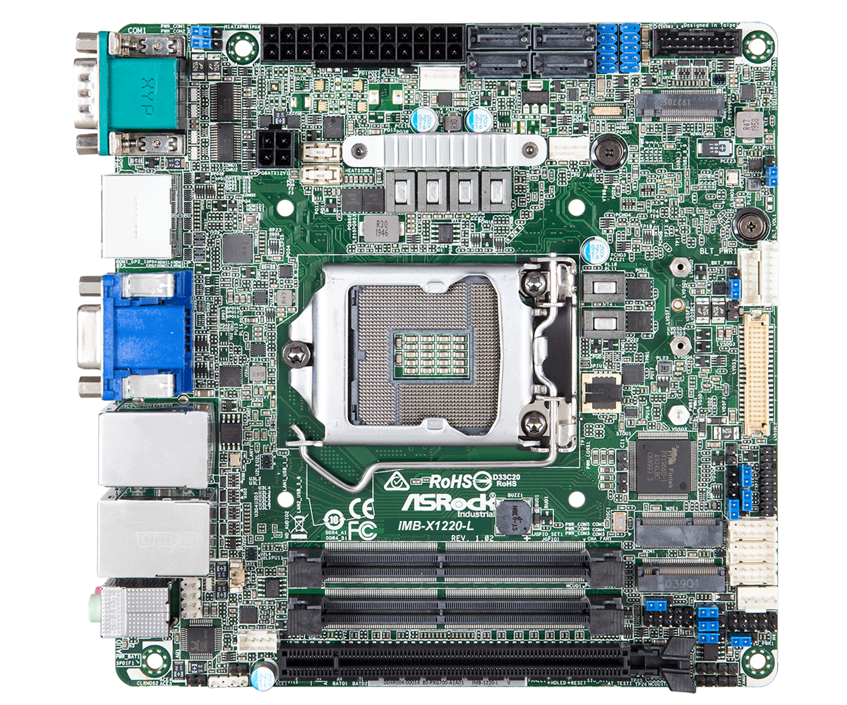 ASRock Industrial IMB-1230 Raptor Lake Mini ITX MB, 2 x 2.5GbE, TPM 2. –  MITXPC