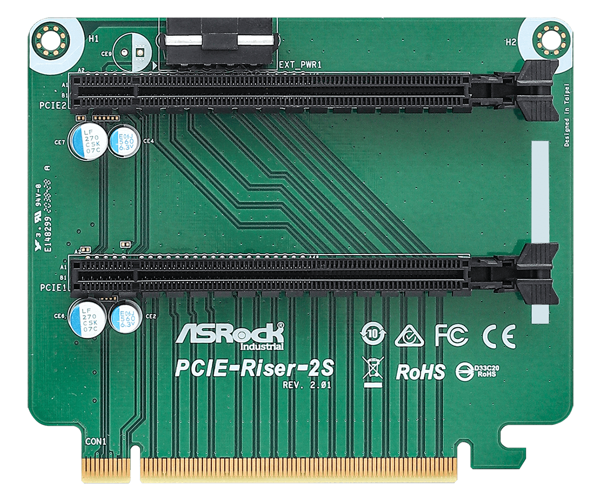 ASRock Industrial PCIE Riser 2S